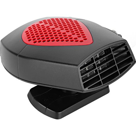 Ventilateur de chauffage portable 24 V pour voiture, appareil de dégivrage et de désembuage - Accessoires pratiques (rouge et noir) (1/5)