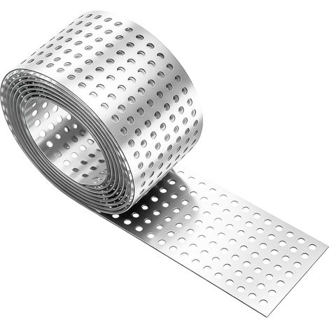Grille de gouttière en aluminium : 8 cm x 7 m argent Grille d'aération fiable, grille de protection anti-oiseaux durable, grille de gouttière polyvalente en PVC pour applications de gouttières (1/5)