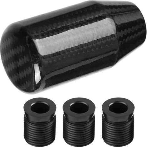 Tête de support en fibre de carbone modifiée pour voiture Pommeau de levier de transmission manuelle (1/5)