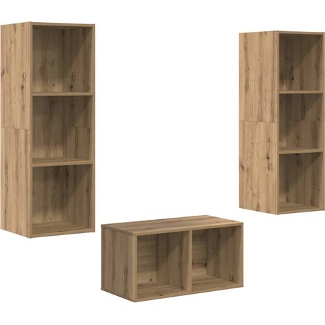Maison Exclusive - Ensemble meuble TV Chêne artisanal 37 x 37 x 107 cm