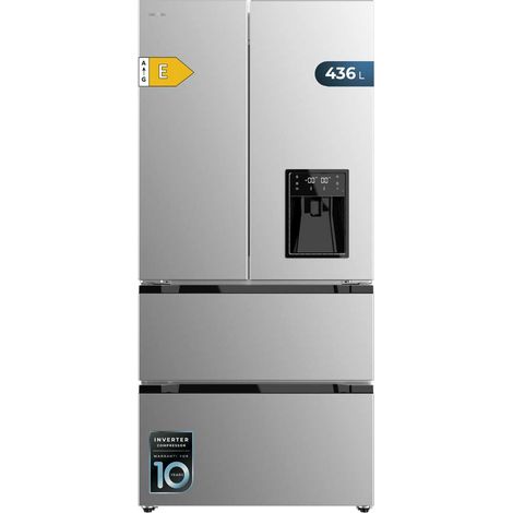 Cecotec – Réfrigérateur américain 436L – Compresseur inverter – No Frost – Classe E – Distributeur d'eau intégré – MultiAirFlow (1/5)