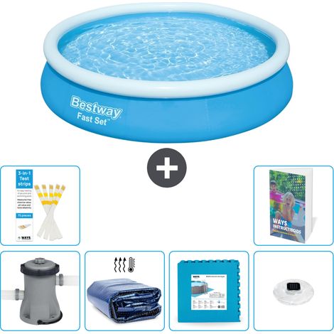 Bestway Piscina Bestway Fast Set Rotonda - 366x76 cm - 7-pezzi  S326 (1/5)