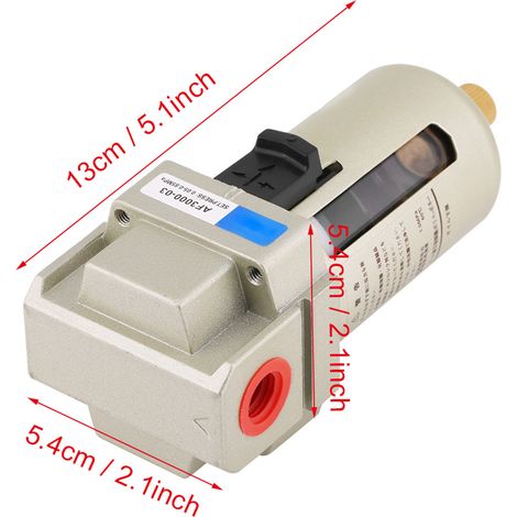 Luftfilter, Gas- und Feuchtigkeitsfilter AF3000-03, Luftaufbereitung, 3-Punkt-Gewinde (1/5)