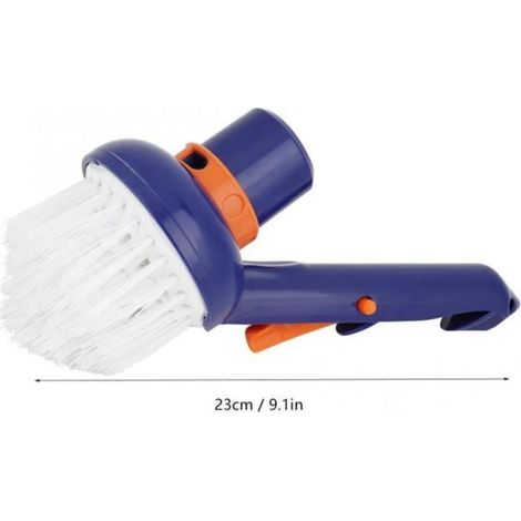 Brosse de Nettoyage de Piscine Brosse pour Aspirateur de Piscine Tête D'aspiration Ronde D'accessoires (1/4)