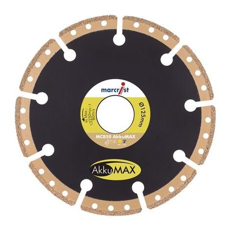 MARCRIST Diamant-Trennscheibe MC850 AkkuMax, Diamantscheibe 125mm (1/4)