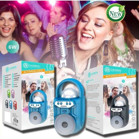 Trade Shop - Cassa Speaker Altoparlante Bluetooth Portatile Tx-9825 Fm Tf Usb Aux Ricaricabile - (1/5)