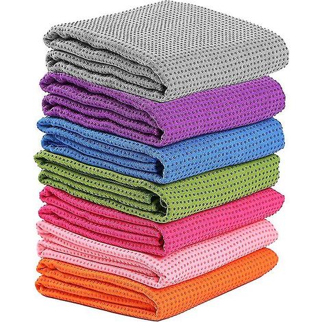 Non Slip Yoga Towel Fitness Gym Yoga Mat Towel Anti Skid Microfiber Cover Blanket 183cm61cm Soft Nonslip Pvc For Sports Exercise