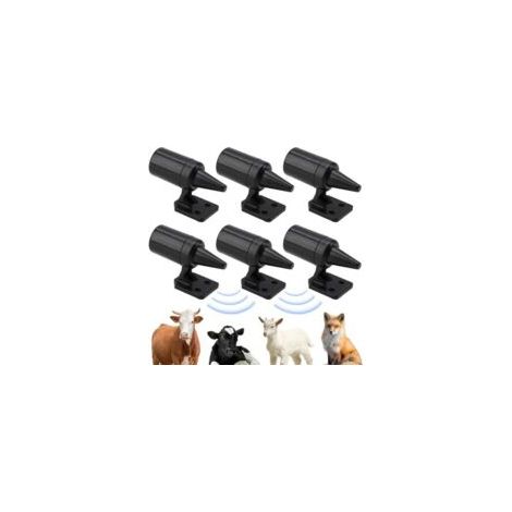 6er-Pack Ultraschall-Wildabwehrpfeife, Auto-Wildabwehrpfeife, Wildschweinabwehr, Effektiver Ultraschall zur Abwehr von Tieren am Straßenrand - Crezuo