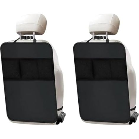 2 Pièces Housse Auto Tapis anti-coup protège-dossier siège arrière (1/4)