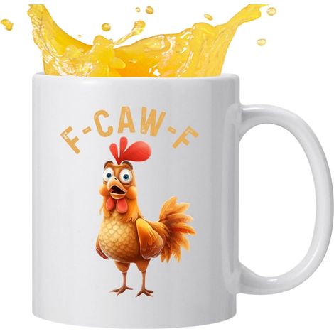 Mug Coq Coq Drôle En Céramique 350ml Article De Nouveauté Tasses à Boisson Chaude et Froide pour Femmes pour Anniversaire Noël Saint-Valentin Collègues Maison Bureau Jus Bière Lait (1/5)