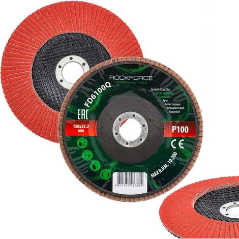 Disque à lamelles pour le ponçage du bois et du métal, 150 mm P100 (1/5)