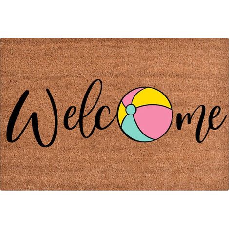 Tapis De Seuil - Tapis D'Entrée En Polypropylène Avec Dos En Caoutchouc Revalorisé - Pour Porte D'Entrée Extérieure Ou Intérieure - 45 x 75 cm (1/4)