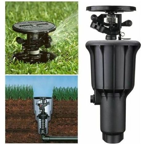 1/2-Zoll-Versenkregner mit automatischer Rotation – Hohe Leistung auch bei hartem Wasser – Für Rasen und Garten (1/5)