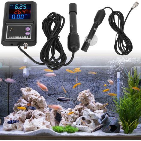pH-260 0,0014,00: Multiparameter-Wasserqualitätsmonitor mit automatischer Temperaturkalibrierung, pH-Regler, europäischer Standard 230 V (1/5)