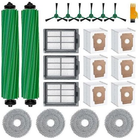 Lot de 22 accessoires pour aspirateur robot iRobot Roomba Plus 505/405 : brosse principale, filtre et sacs à poussière. (1/5)