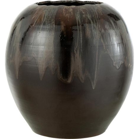 Cache-Pot en Céramique "Jaisalmer" 50cm Marron (1/4)