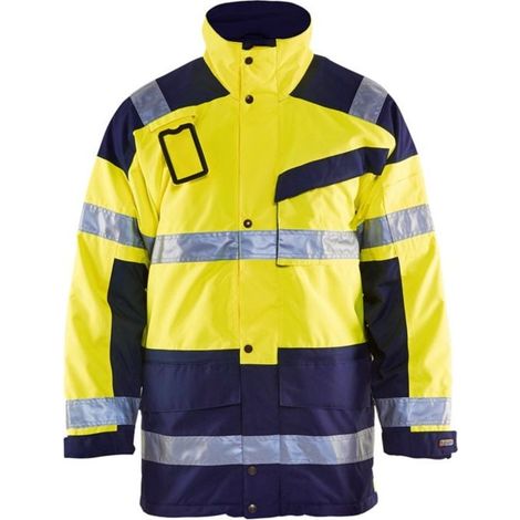 Parka invernale alta visibilità Blaklader Giallo / Marina XXL