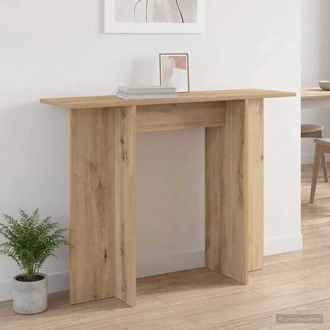 vidaXL Tavolo consolle Rovere Artigianale 100 x 30 x 75 cm