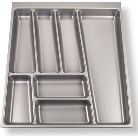 ORGA-BOX II Besteckeinsatz 500 mm silbergrau Besteckkasten für Nobilia-Schubladen bis Mitte 2013 (1/5)