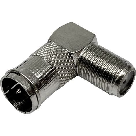 Adapter F-Stecker Schnellverbinder / F-Buchse P abgewinkelt (1/5)