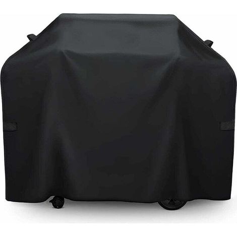 Tigrezy Housse Barbecue, Housse Barbecue Exterieur, Oxford Protection BBQ à Gaz, Couverture de Grill Anti-Vent/Anti-UV/Anti-l'eau/Anti-l'Humidité/Antipoussière 150x100x125（420D）