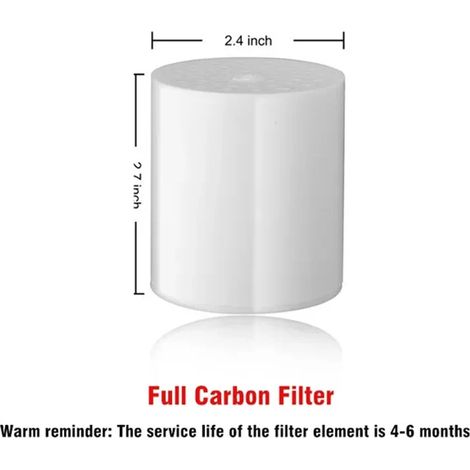 Filtre à eau de douche à haut débit (filtre à charbon actif complet) : élimine le chlore, le fluorure et les métaux lourds, et adoucit l'eau dure. (1/5)