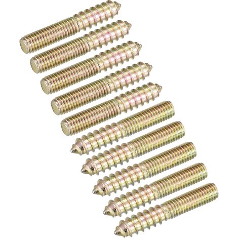 12pcs M8x50mm Vis Double Filetage Boulon pour Bois Meuble (1/5)