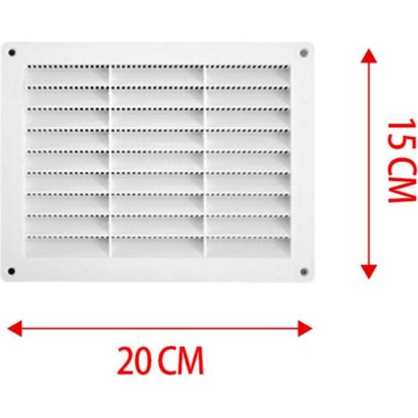 Griglia di Ventilazione Rettangolare 200X150mm Griglia Aerazione In Plastica Made In Italy