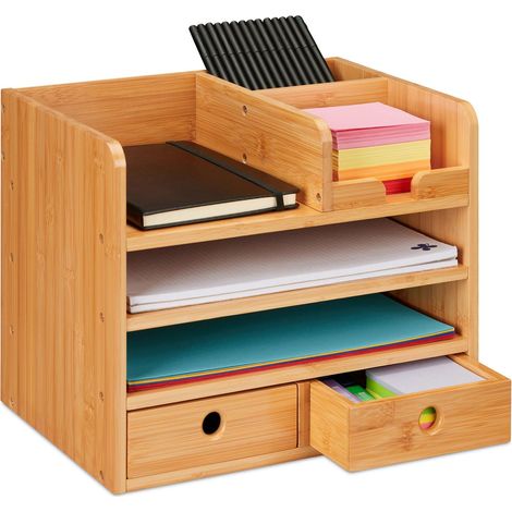 Organización de escritorio con 2 cajones (1/5)