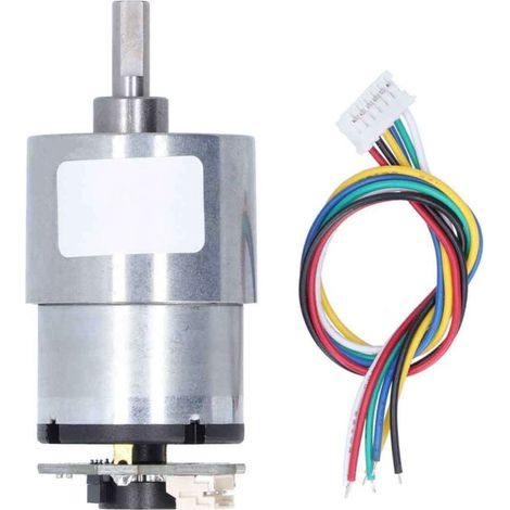 Moteur à engrenages réducteur de vitesse JGB37-520, micro-moteur électrique à courant continu avec encodeur, 12 V CC, 960 tr/min (1/4)