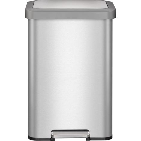 EKO - Poubelle à pédale Cozy 45 litres - Stainless steel Plastic - inox mat (1/5)