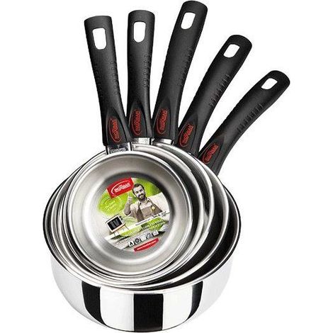 Topfset - INOXIBAR - Set mit 5 Töpfen - Edelstahl - Induktion für alle Herdarten - 12 bis 20 cm (1/3)