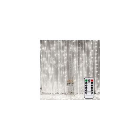– 300 LED Luci a stringa per esterni, 3 m – Alimentazione USB, DC5V – Grado di protezione IP65 – Bianco caldo 3000K – Decorazioni per Natale, matrimoni, compleanni - Crezuo
