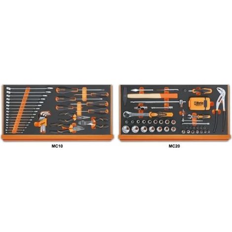 Beta 5927VU/M Assortimento utensili con termoformati morbidi 108 Pz.