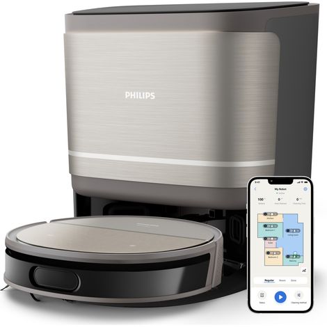 Philips HomeRun Serie 9000 Saugroboter Grau Leistungsstark (1/5)