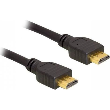 Câble HDMI DeLOCK - 5m - Noir - Connecteurs plaqués or - 28 AWG