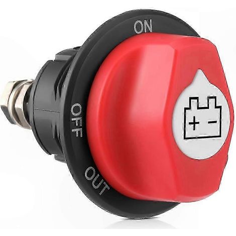 Disjoncteur de batterie 100A compatible avec une tension de 12 à 48 V, sectionneur principal, compatible avec les navires, les camping-cars, les véhicules tout-terrain, les automobiles, les véhicules  (1/5)