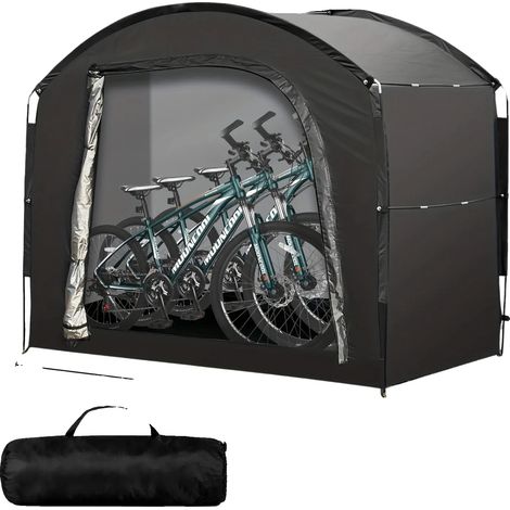 Tente de rangement pour vélos, résistante aux intempéries, facile à installer, Noir-Type C (1/2)