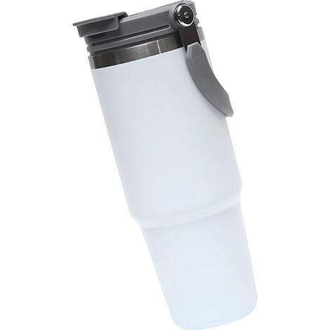 Bouteille isotherme de 890 ml en acier inoxydable, avec poignée, idéale pour la voiture, les voyages, la salle de sport et le sport. (1/5)