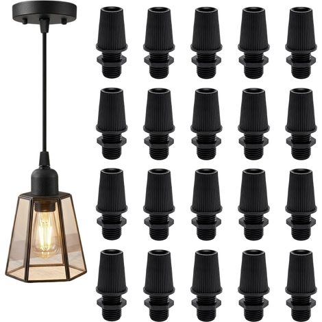 20 pièces serre-câble anti-traction pour câble, maintien de pour luminaires, pour suspensions et plafonniers (1/5)