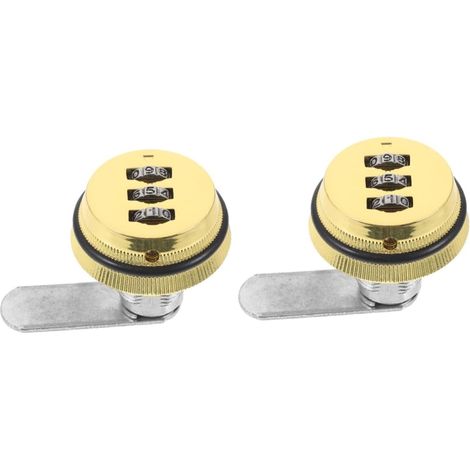 Serrure à combinaison métallique Mikikit en 2 pièces pour armoires et