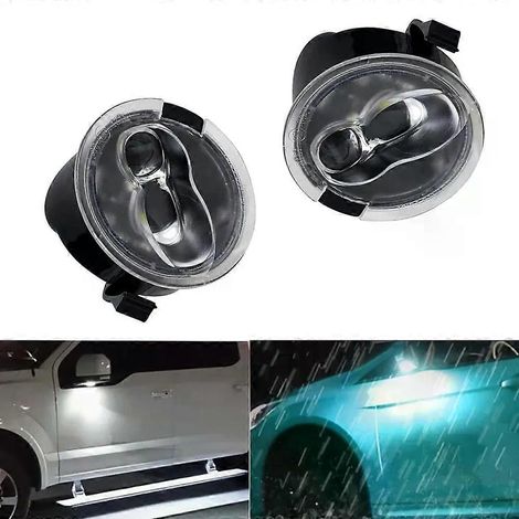 Rétroviseur intérieur de voiture avec éclairage LED, logo et emblème, projecteur pour Ford Edge, Ranger, Fusion, Explorer, Expedition, Flex et Taurus X (1/5)