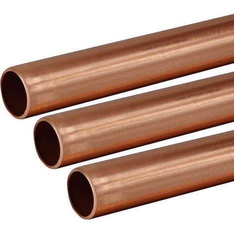 Copper Tube 22mm 3 x 1m Length BS EN1057 R250 British Copper Pipe 3000mm 300cm