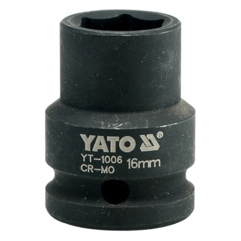 Yato nasadka udarowa udarowa sześciokątna 1/2" krótka 16mm