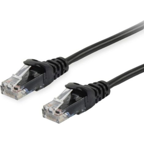 Equip Patchkabel Cat6 UUTP 2xRJ45 0.15m schwarz