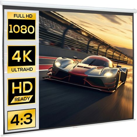 Pantalla de proyección, claridad 4K, ángulo de visión de 160°, 84 pulgadas (1/2)