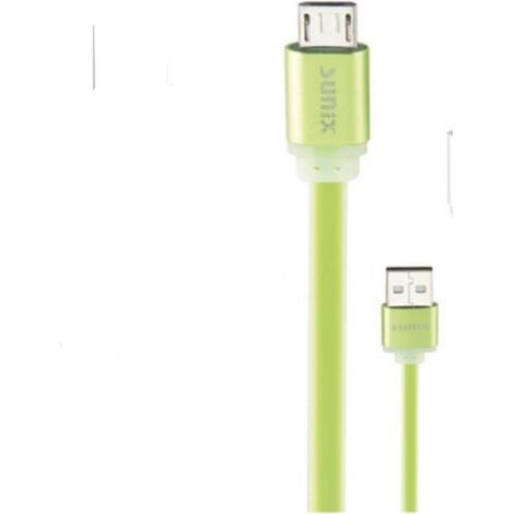 Sunix 1,2m Softtouch USB Typ-C Ladekabel Datenkabel Kabel Ladegerät in Grün