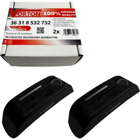 2x Sensori di pressione pneumatici RDC programmati + valvole in alluminio per moto BMW (K48 K50 K52 K53 K54 K61 K71 K73)