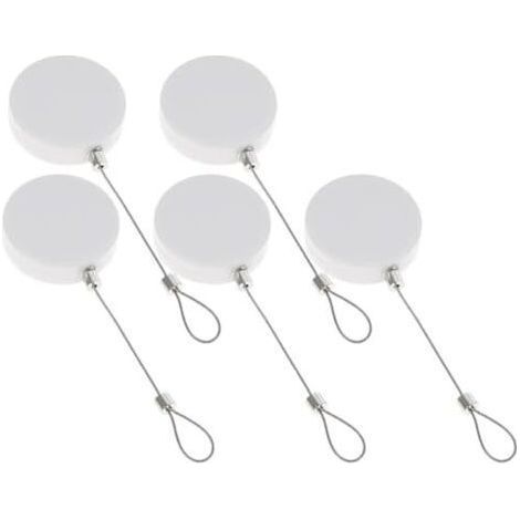 Enrouleur de Câble Antivol Acier 5 Pièces 90 CM Boîtier Automatique pour Gestion Sécurisée des Câbles en Magasin VR - (1/5)