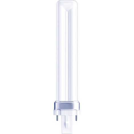 Ampoule basse consommation dimmable G23 PL-S (9W 6500K 600lm) IP20 16,5x1,65cm blanche (1/2)